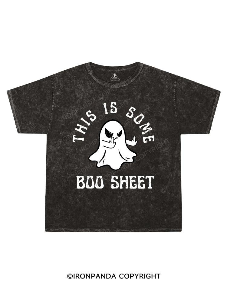 This Is Some Boo Sheet Kids Washed T-Shirt