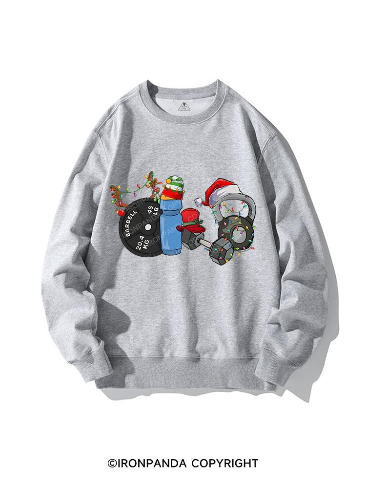 CHRISTMAS STYLE IN THE GYM CREWNECK Sweatshirt