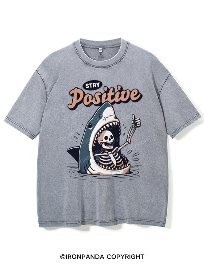 STAY POSITIVE VINTAGE GYM SHIRT