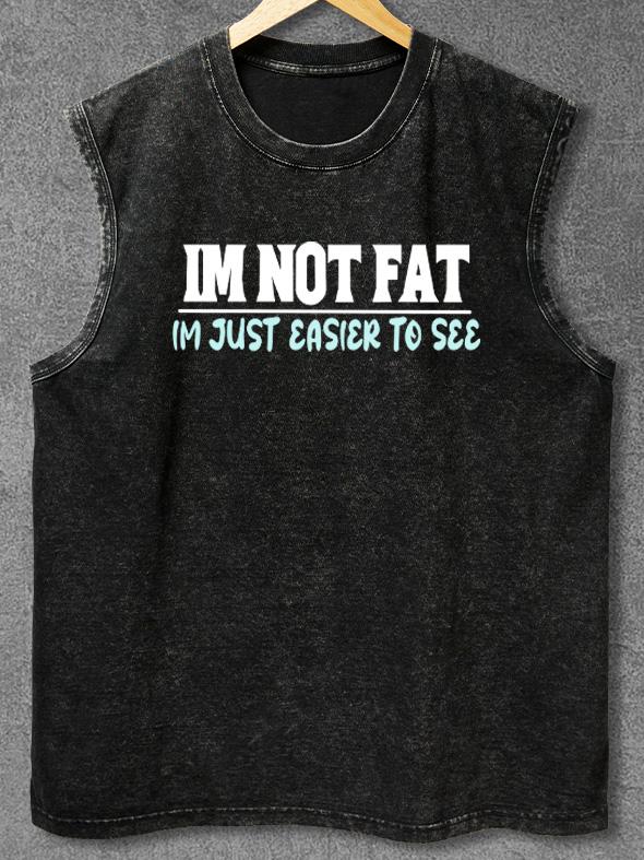 JUST EASIER TO SEE Washed Gym Tank