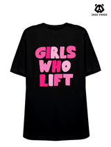 GIRL WHO LIFT Loose fit cotton  Gym T-shirt