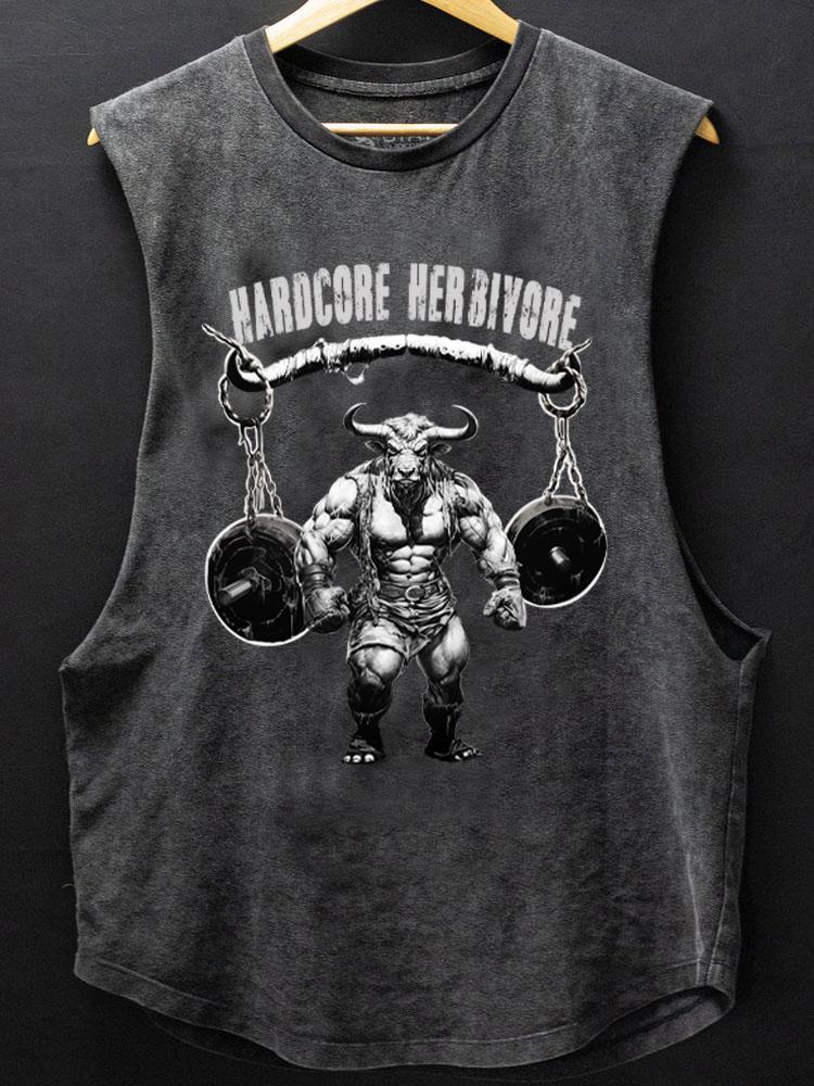 hardcore herbivore SCOOP BOTTOM COTTON TANK