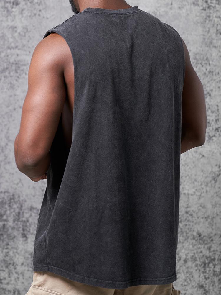 Don't spot me SCOOP BOTTOM COTTON TANK