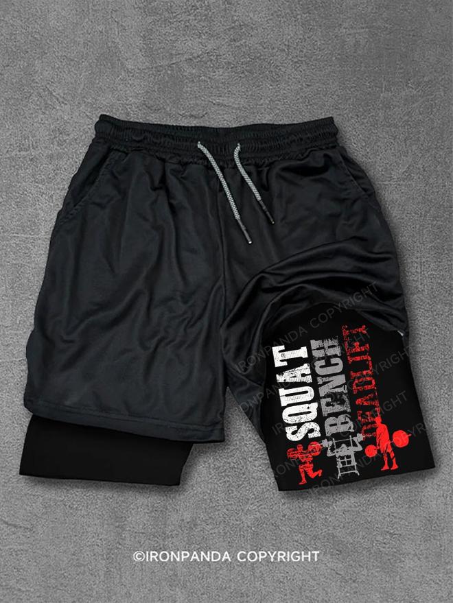Squat Bench Deadlift Performance Training Shorts