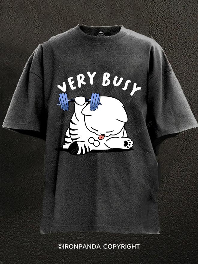 very busy Washed Gym Shirt