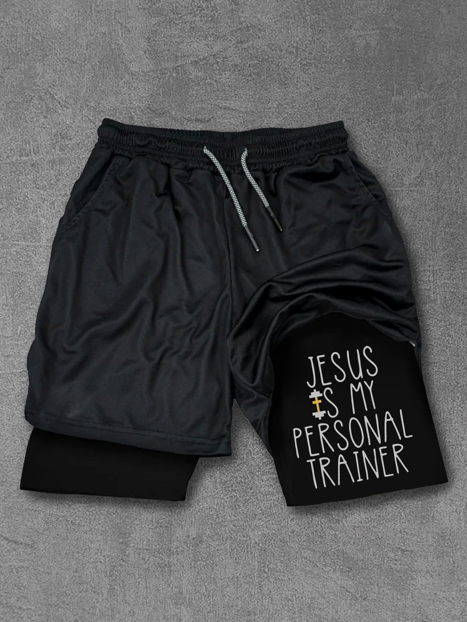 Jesus Is My Personal Trainer Performance Training Shorts