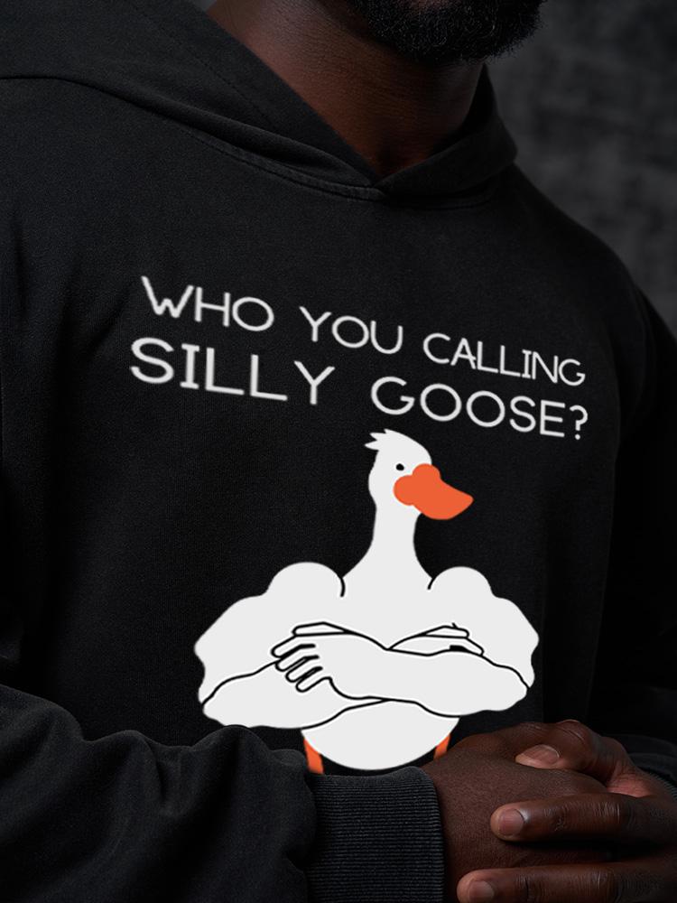 who you calling silly goose Washed Gym Hoodie