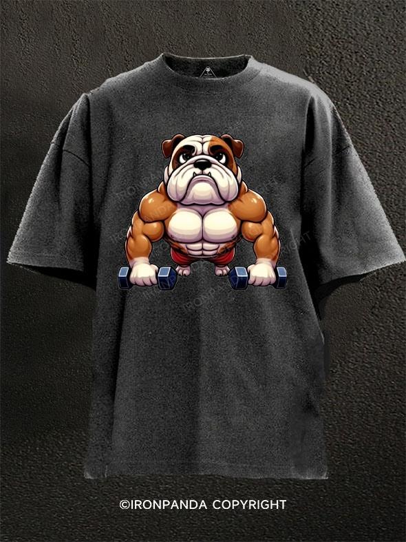 Fit Bulldog Washed Gym Shirt