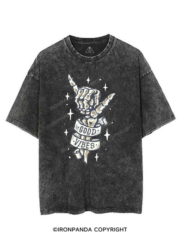 GOOD VIBES VINTAGE GYM SHIRT