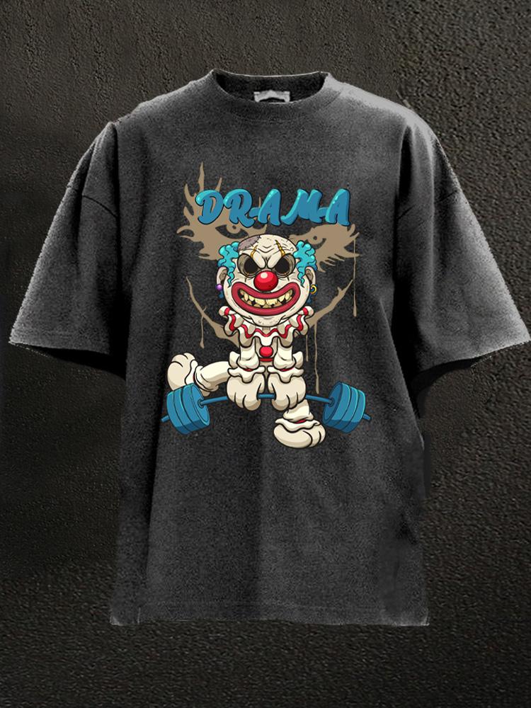 drama deadlift clown Washed Gym Shirt