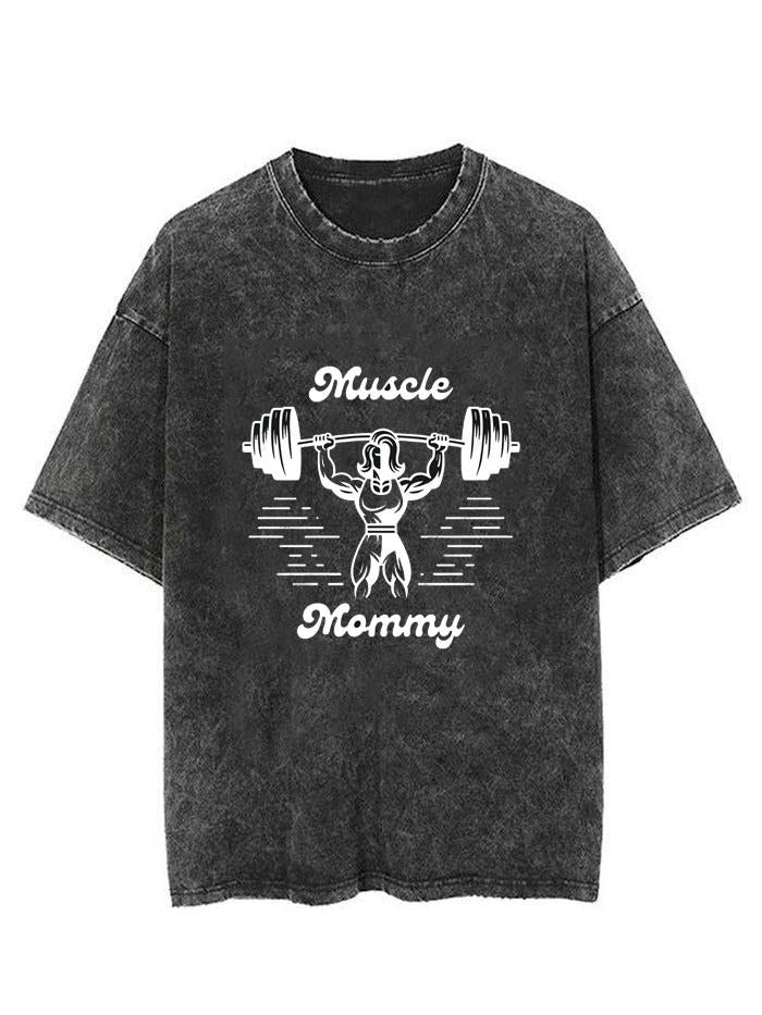 WEIGHTLIFTING MUSCLE MOMMY  VINTAGE GYM SHIRT