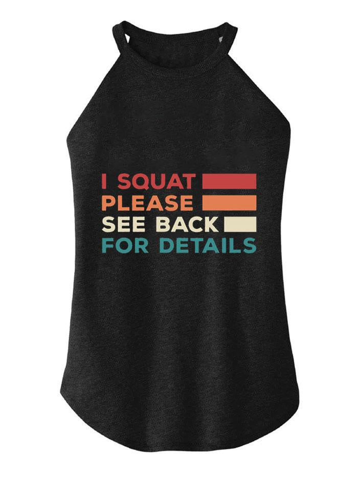I SQUAT ROCKER COTTON TANK