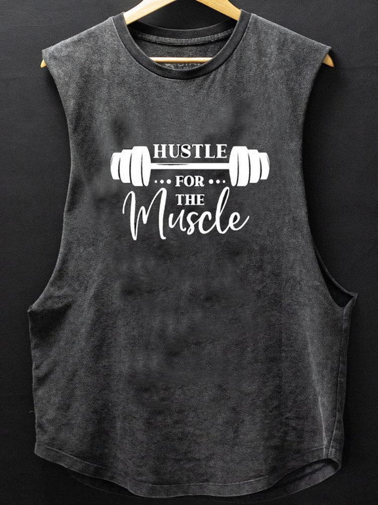 Hustle for the muscle SCOOP BOTTOM COTTON TANK