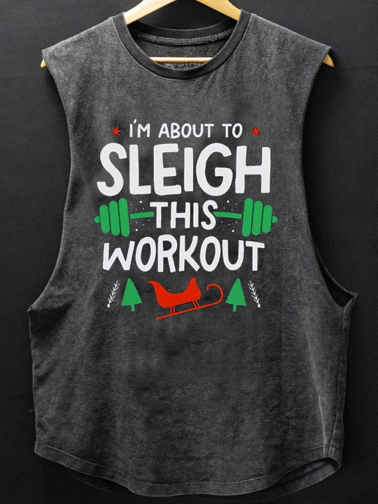 Christmas Workout Scoop Bottom Cotton Tank