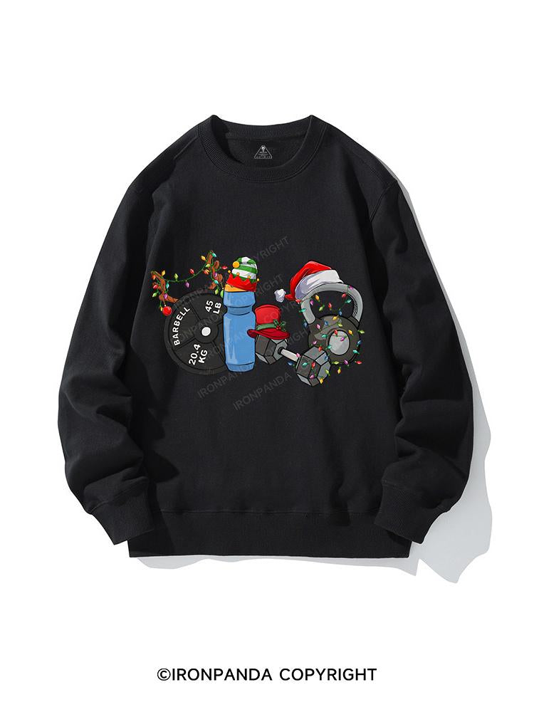 CHRISTMAS STYLE IN THE GYM CREWNECK Sweatshirt