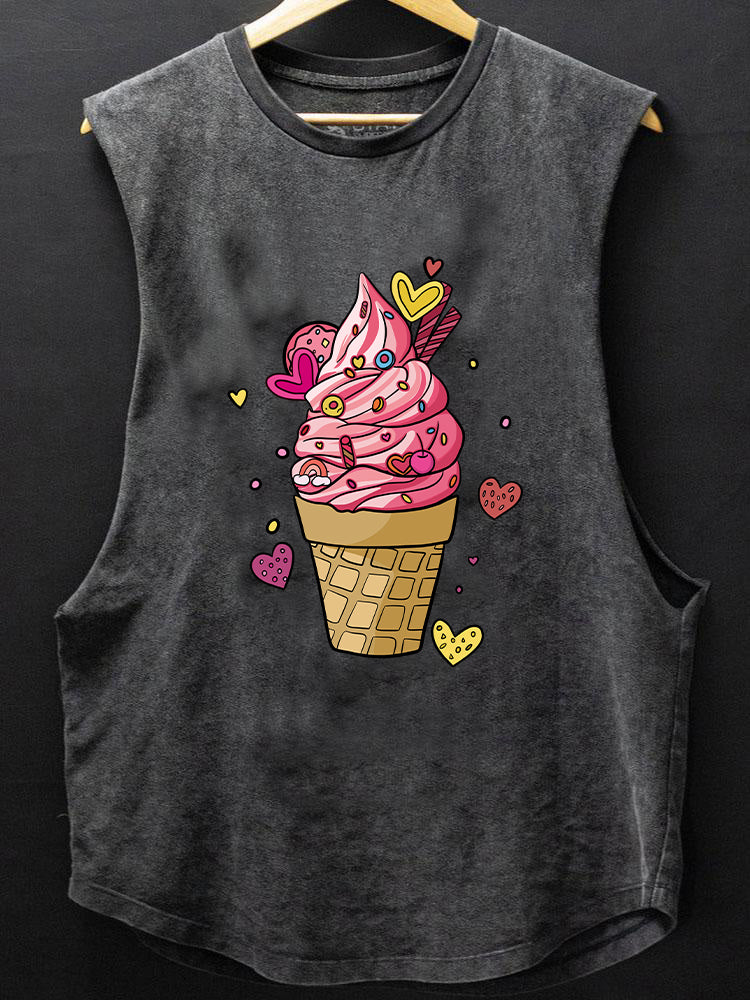 SWEET ICE CREAM SCOOP BOTTOM COTTON TANK