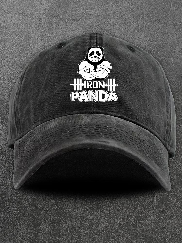 IronPanda Brand Washed Gym Cap