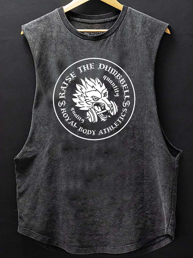 raise the dumbbell royal body athletics Scoop Bottom Cotton Tank