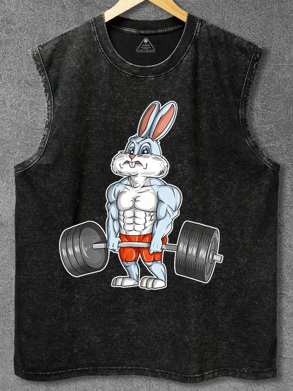 Bunny Builder  Washed Gym Tank