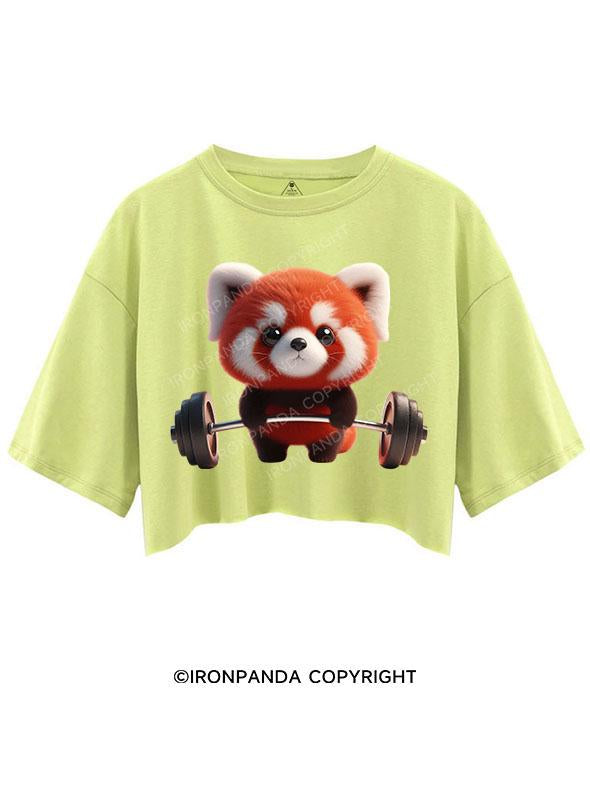 LIFTIN' RED PANDA CROP TOPS