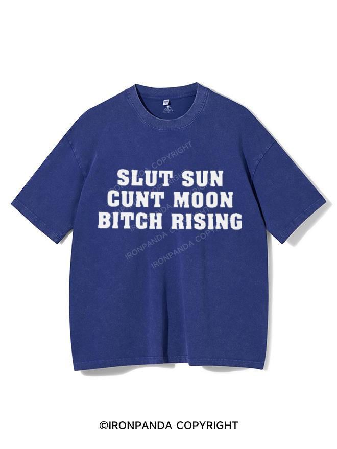 SLUT SUN CUNT MOON BITCH RISING VINTAGE GYM SHIRT