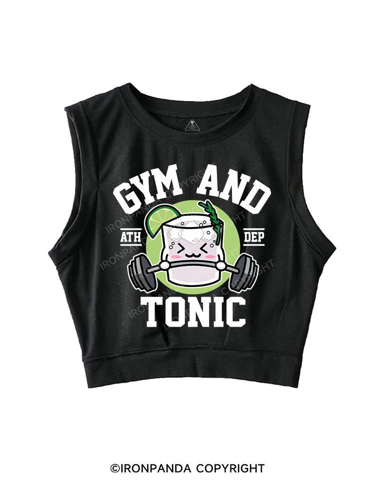 GYM AND TONIC SLEEVELESS CROP TOPS