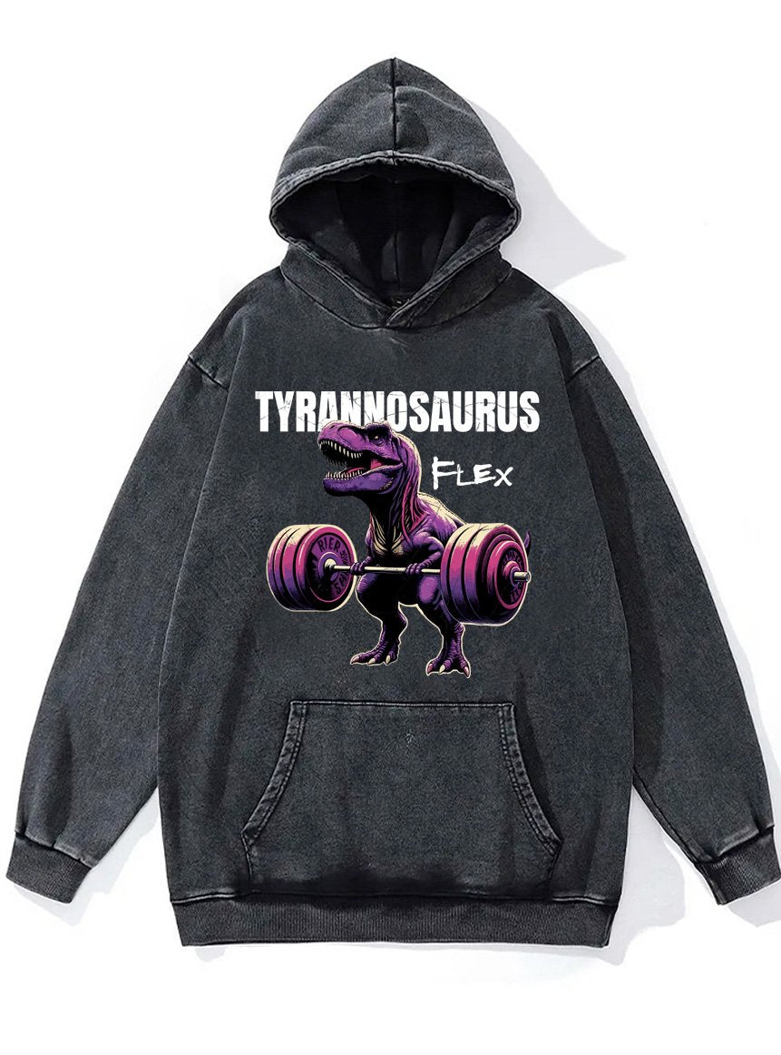 tyrannosaurus flex Washed Gym Hoodie
