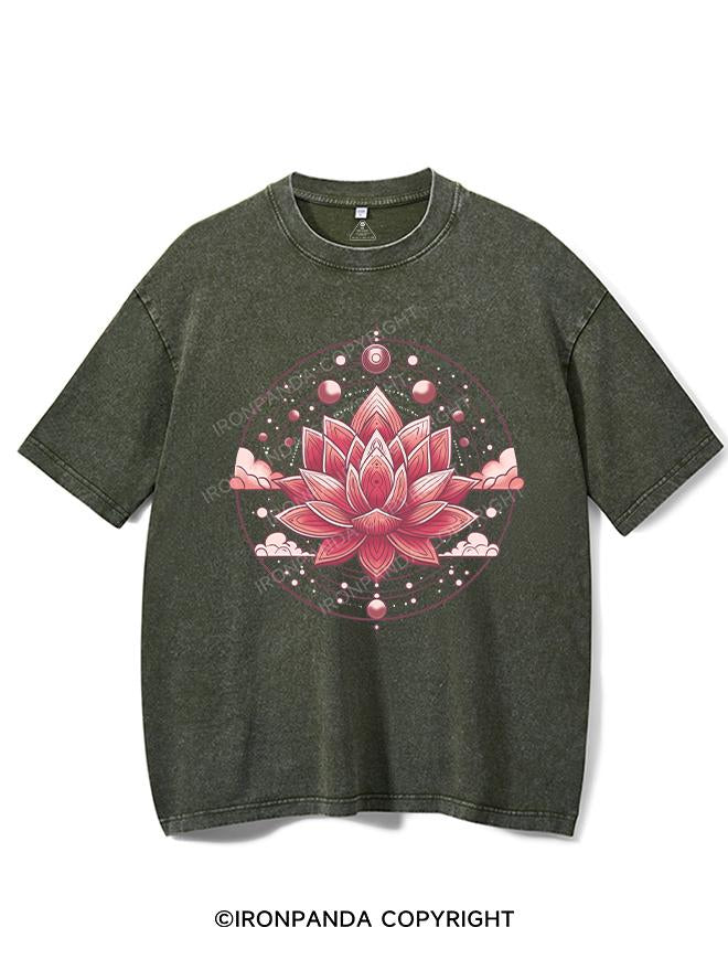 PEACE & LOTUS VINTAGE GYM SHIRT