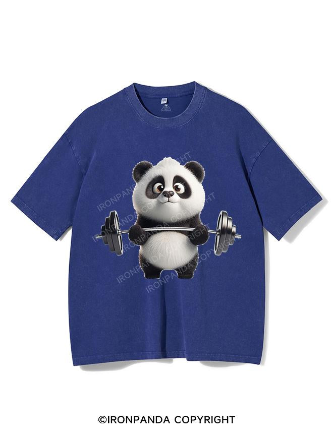 PANDA GOING BEAST MODE VINTAGE GYM SHIRT
