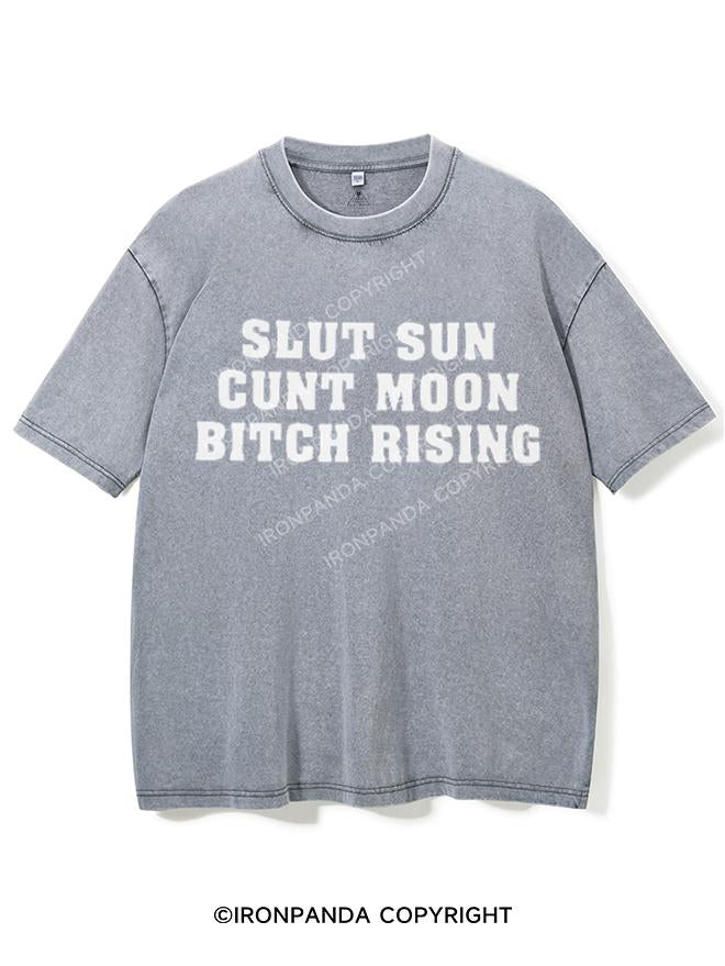 SLUT SUN CUNT MOON BITCH RISING VINTAGE GYM SHIRT