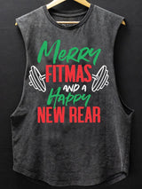 Merry Fitmas and a Happy New Rear Scoop Bottom Cotton Tank
