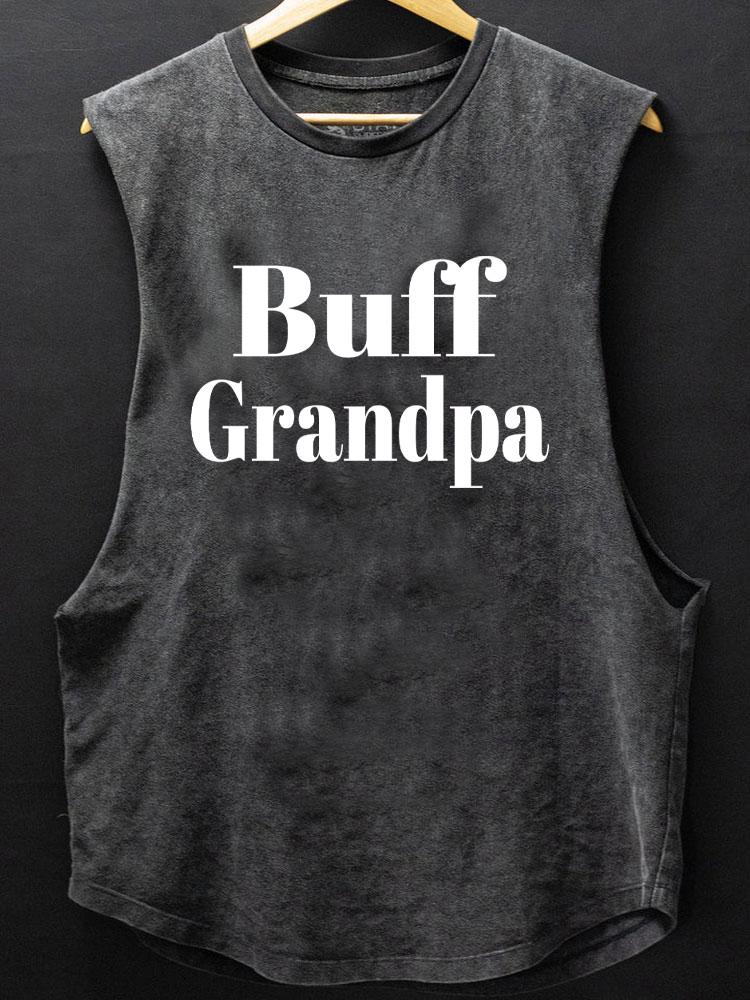 buff grandpa SCOOP BOTTOM COTTON TANK