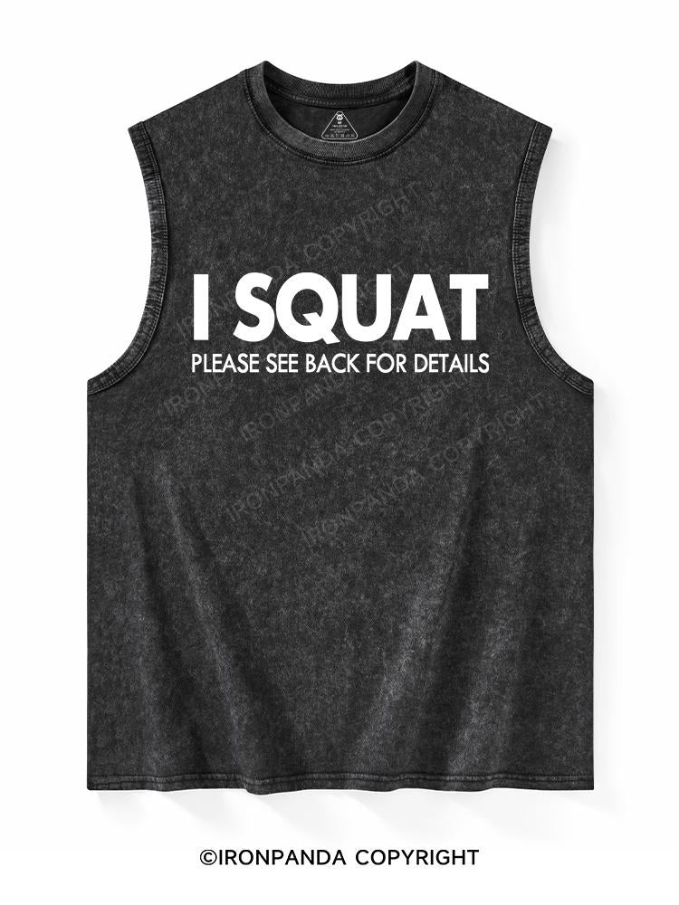 I SQUAT Washed Tank