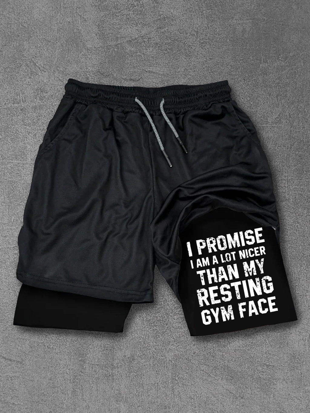 NICER THAN MY RESTING FACE Performance Training Shorts