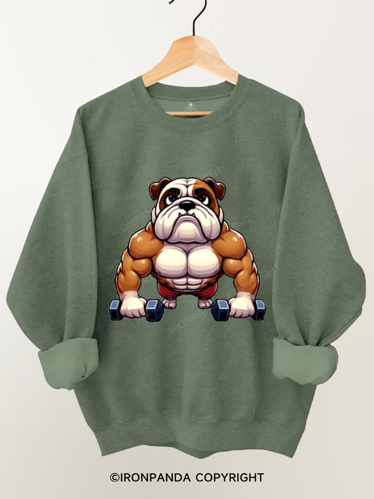 Fit Bulldog Gym Sweatshirt