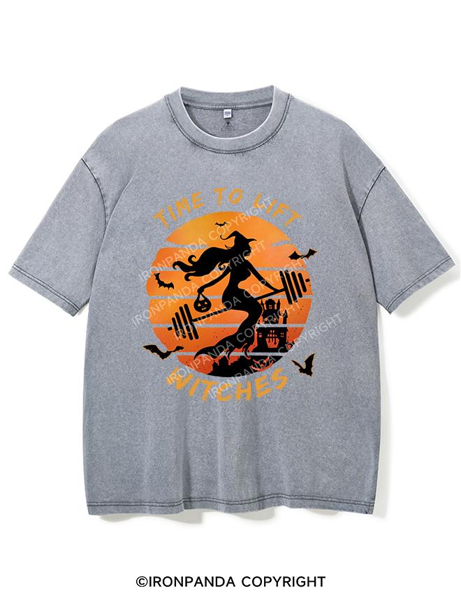 TIME TO LIFT WITCHES VINTAGE GYM SHIRT