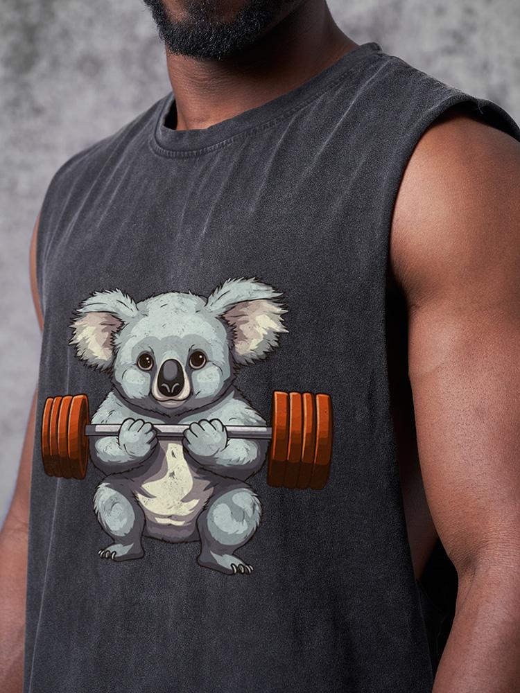 weightlifting koala SCOOP BOTTOM COTTON TANK