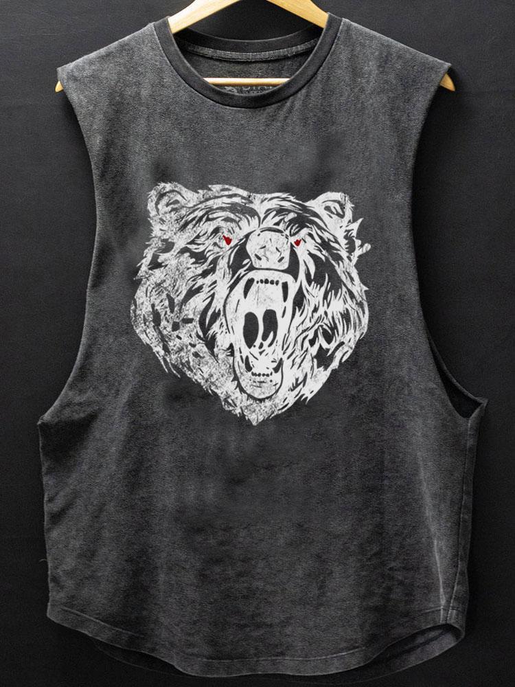 roaring bear SCOOP BOTTOM COTTON TANK