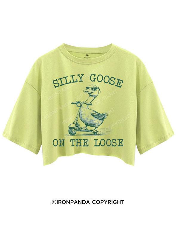 SILLY GOOSE ON THE LOOSE CROP TOPS