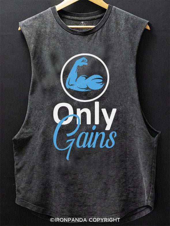only gains SCOOP BOTTOM COTTON TANK