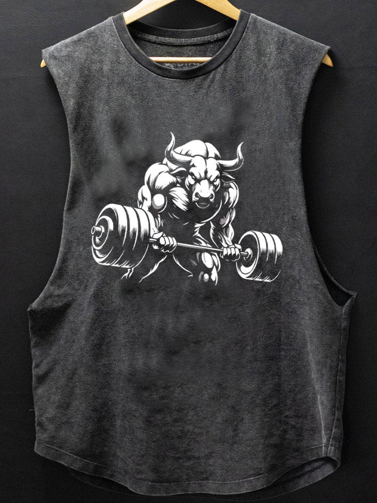 weightlifting bull SCOOP BOTTOM COTTON TANK