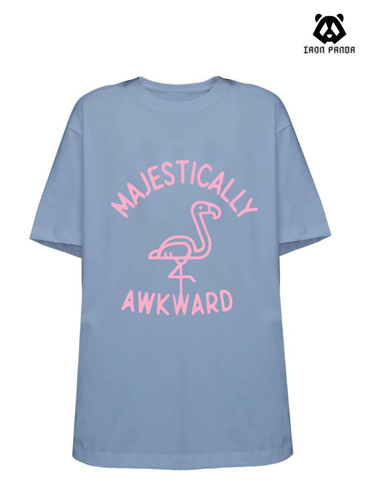 MAJESTICALLY AWKWARD  Loose fit cotton  Gym T-shirt