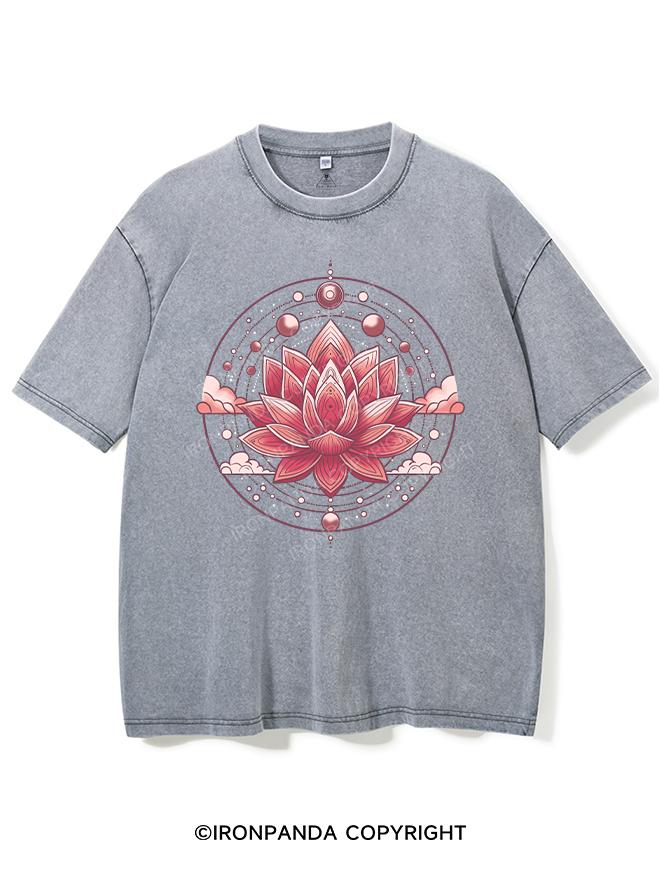 PEACE & LOTUS VINTAGE GYM SHIRT