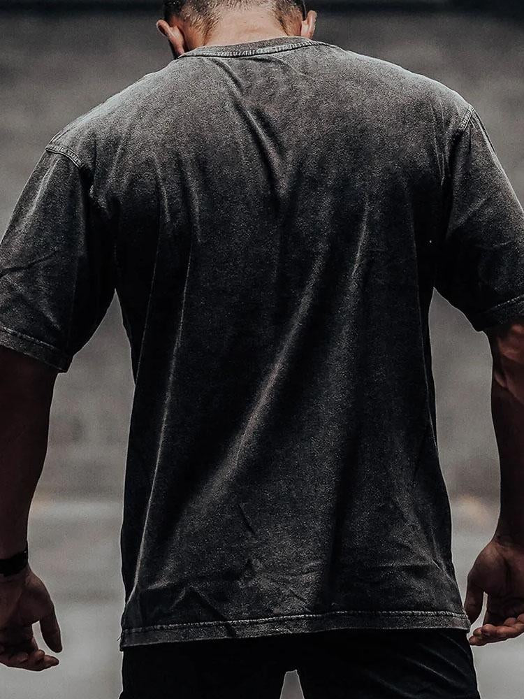 Strive for progress, not perfection Washed Gym Shirt