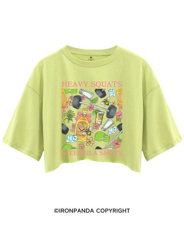 HEAVY SQUATS & TEQUILA SHOTS CROP TOPS