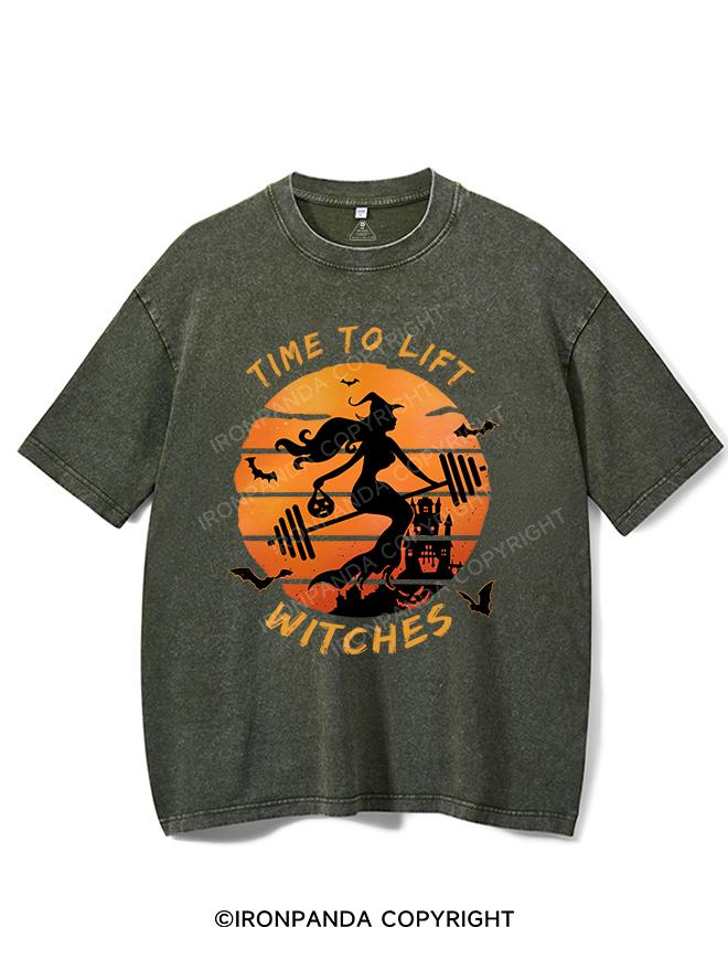 TIME TO LIFT WITCHES VINTAGE GYM SHIRT