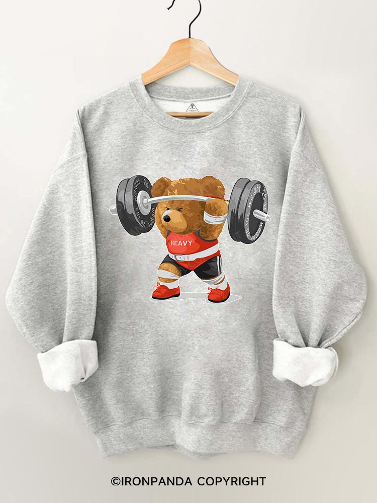bear weightlifting Gym Sweatshirt