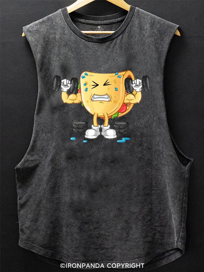 Weightlifter Taco SCOOP BOTTOM COTTON TANK