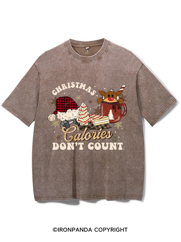 CHRISTMAS CALORIES DON'T COUNT VINTAGE GYM SHIRT