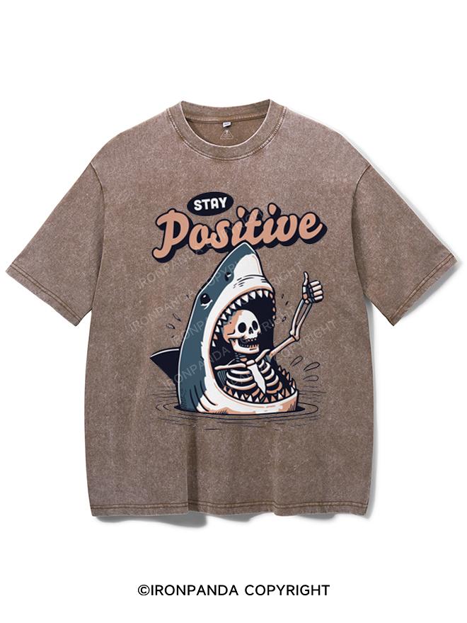 STAY POSITIVE VINTAGE GYM SHIRT